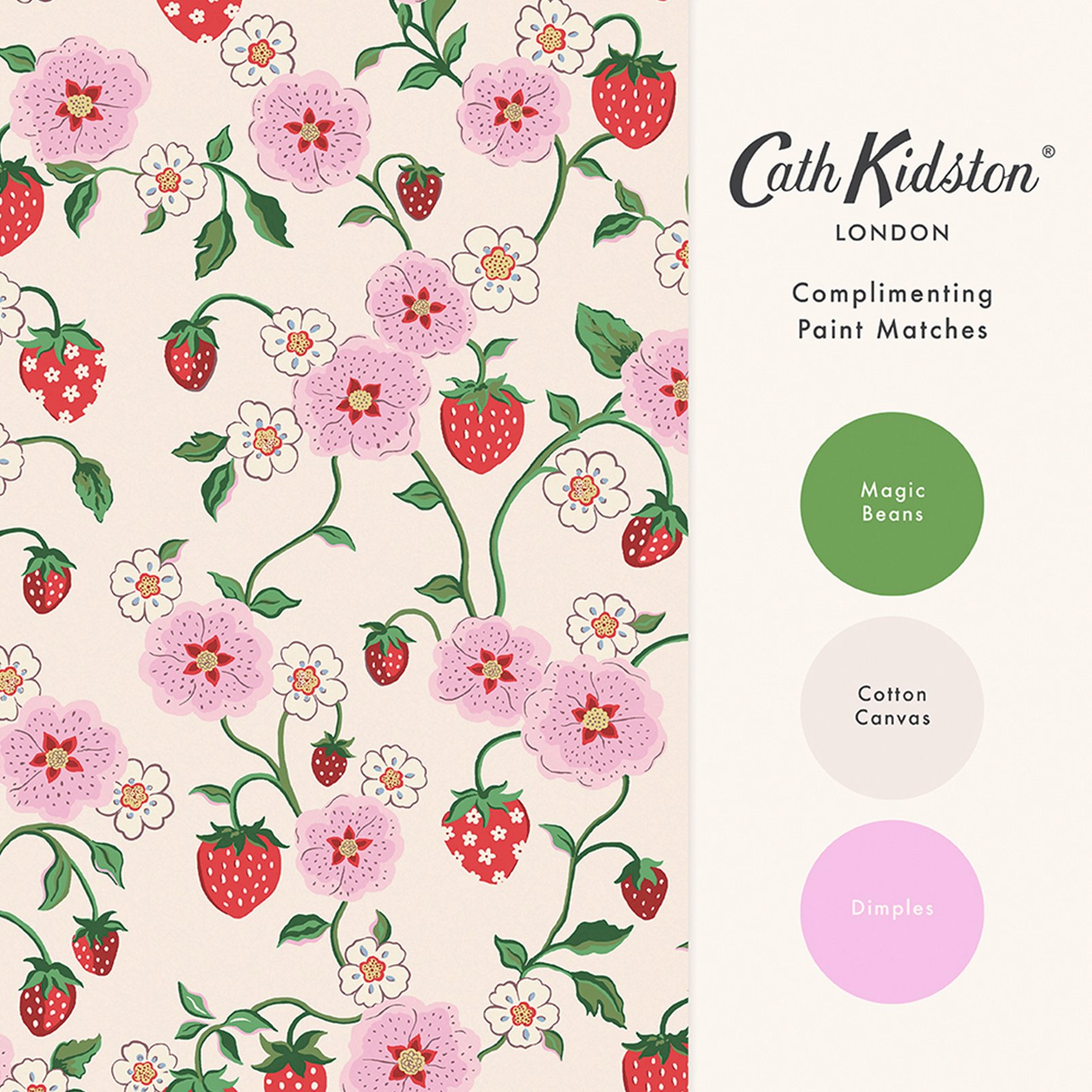 Cath Kidston Strawberry Spring Wallpaper