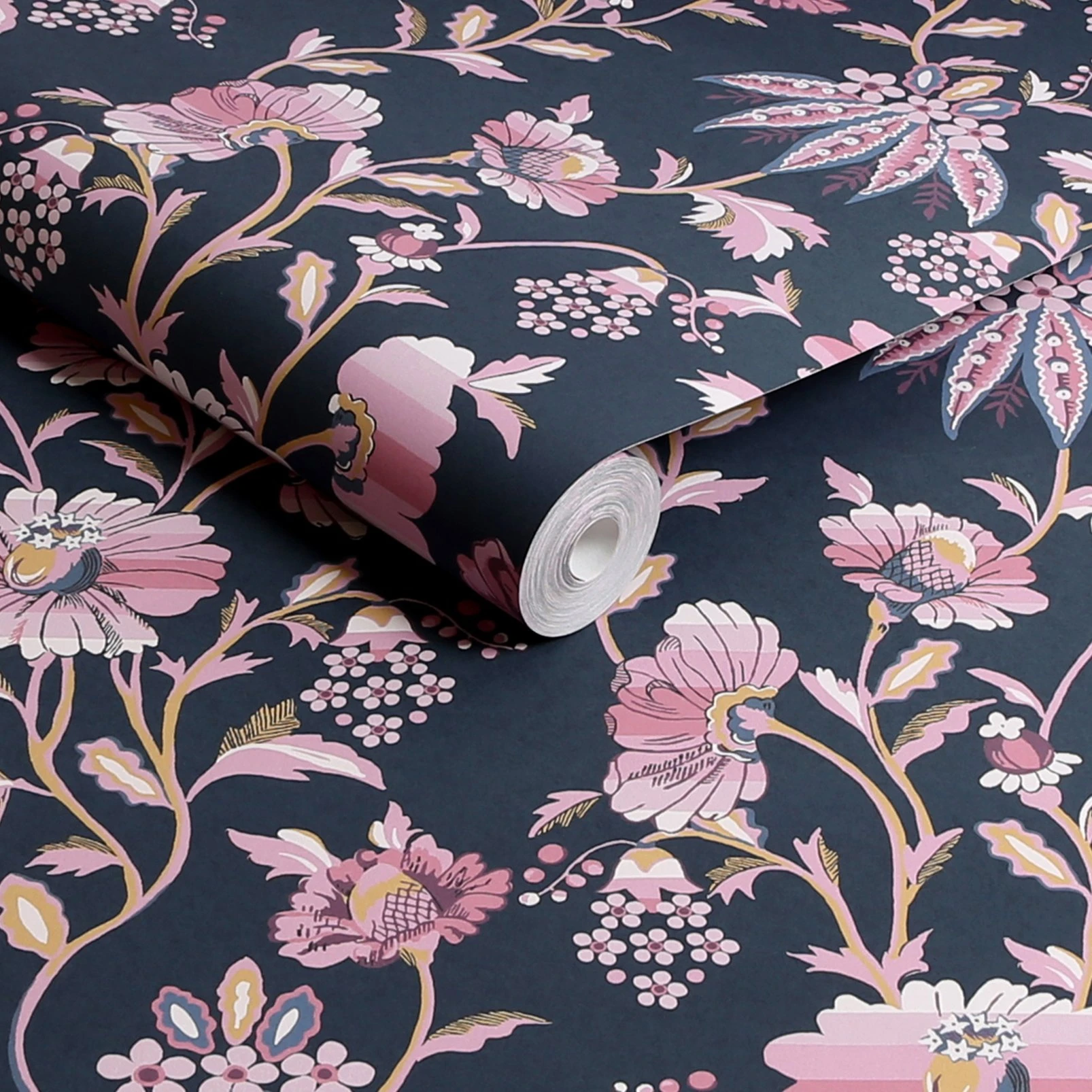 Cath Kidston Friendship Garden Navy Wallpaper