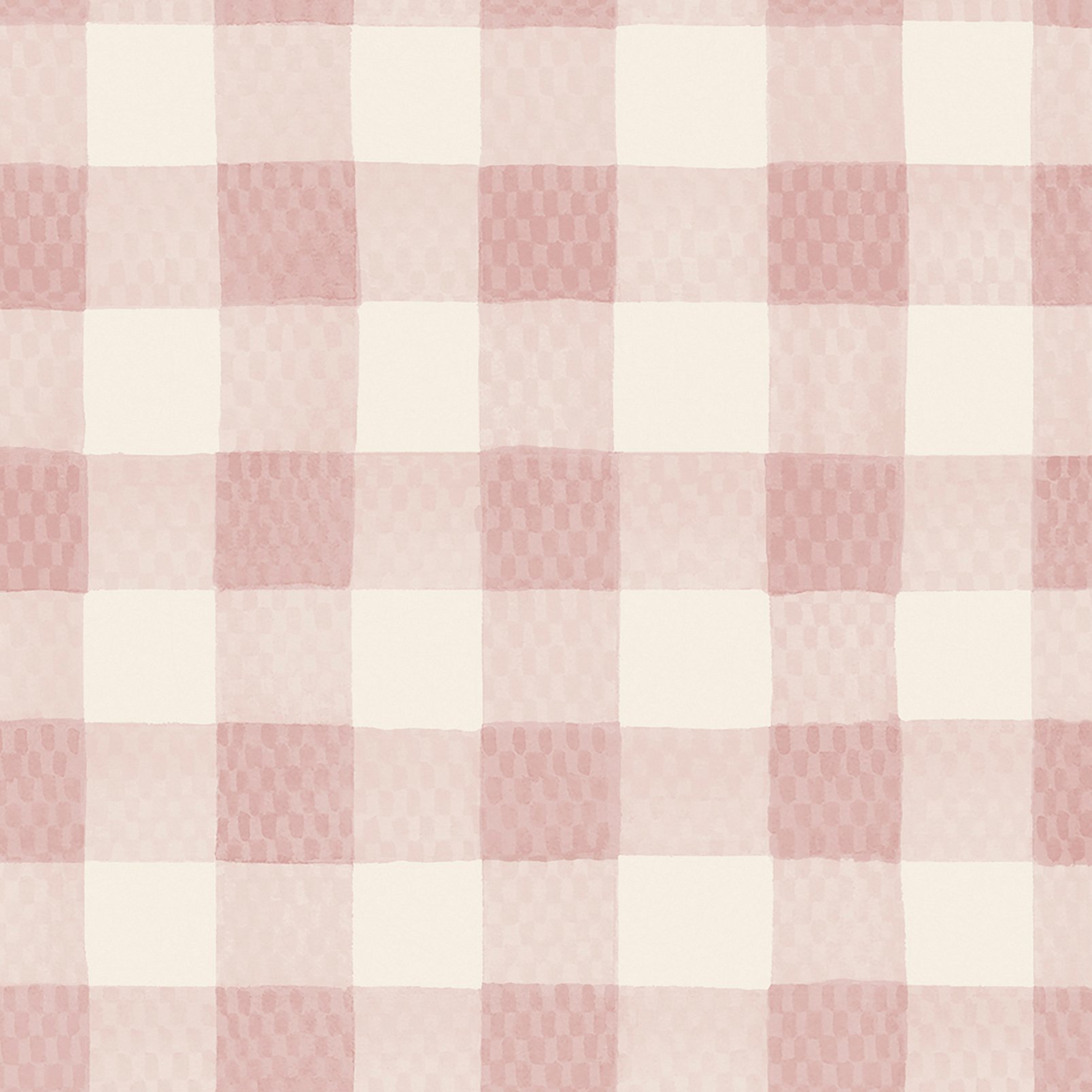 Cath Kidston Painted Gingham Pink Wallpaper