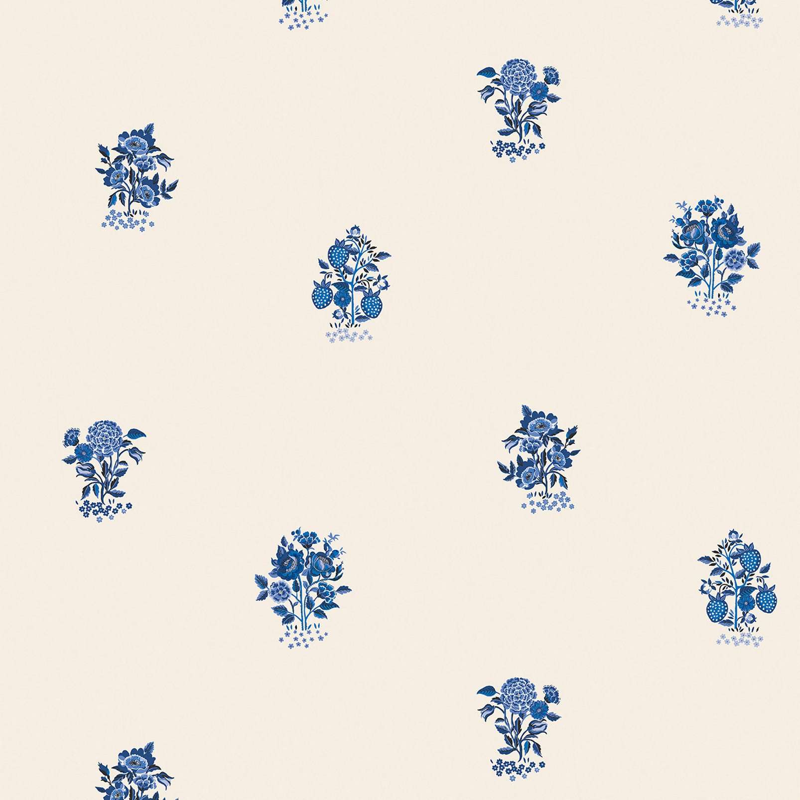 Cath Kidston Kingdom Posey Blue Wallpaper