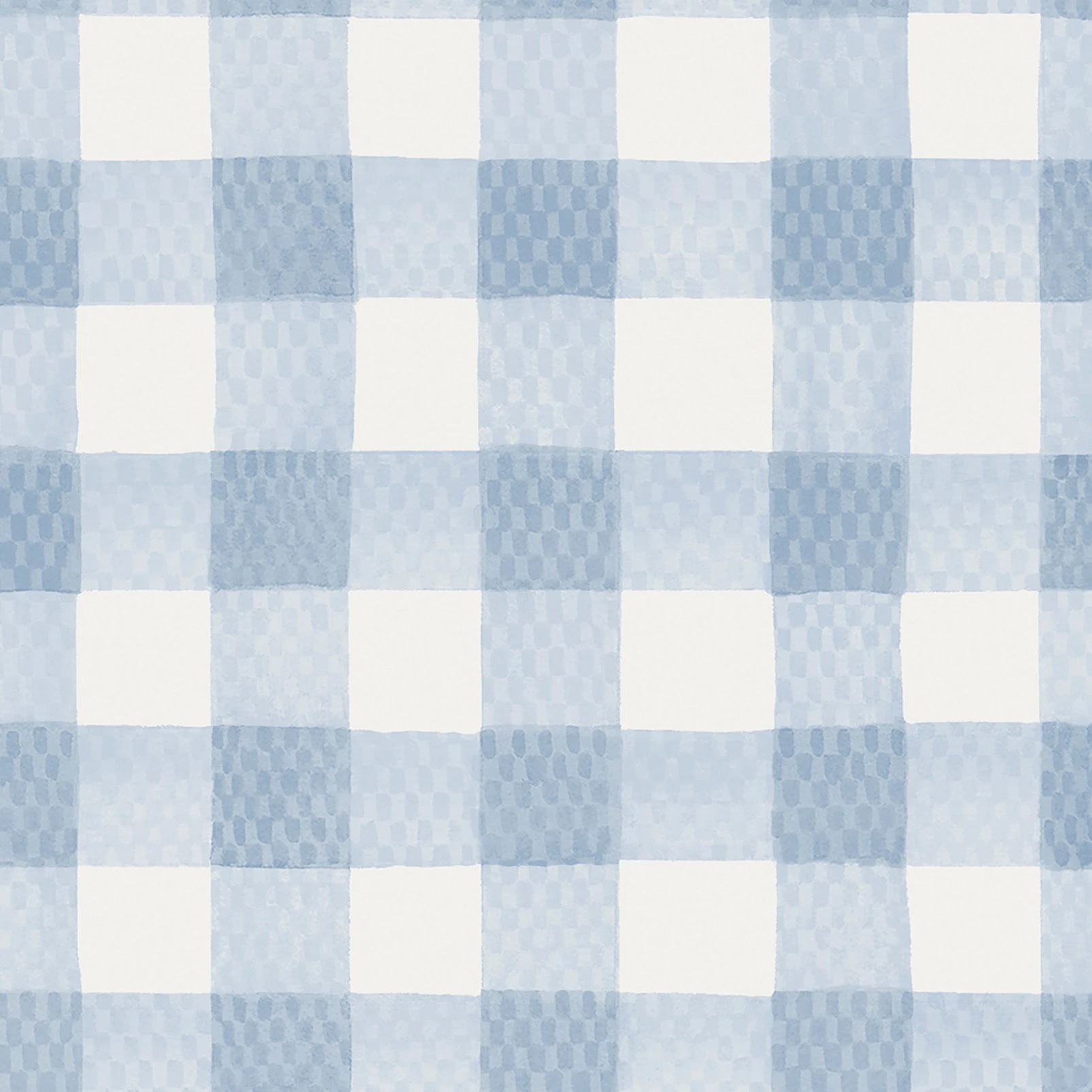 Cath Kidston Painted Gingham Blue Wallpaper