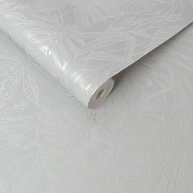 Tropic Archive Grey Wallpaper
