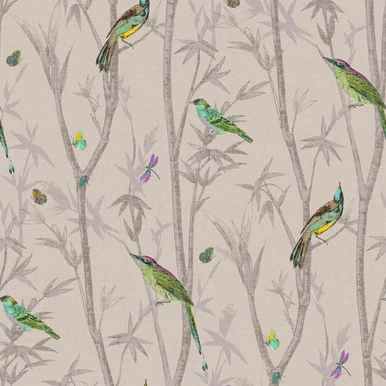 next chinoiserie bird trail natural wallpaper