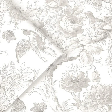 laura ashley birtle dove grey wallpaper