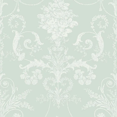 laura ashley josette duck egg wallpaper