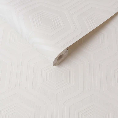 curvy geo paintable wallpaper