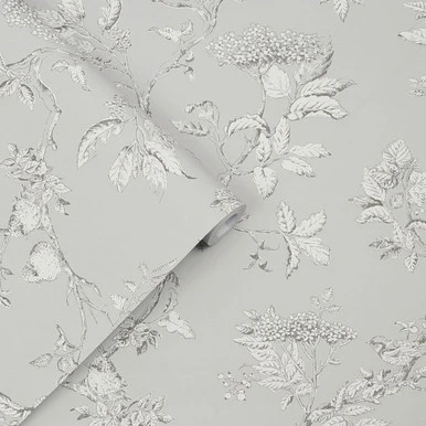 laura ashley elderwood steel wallpaper