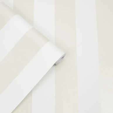 laura ashley lille pearlescent stripe white wallpaper