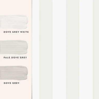 Laura Ashley Lille Pearlescent Stripe White Wallpaper