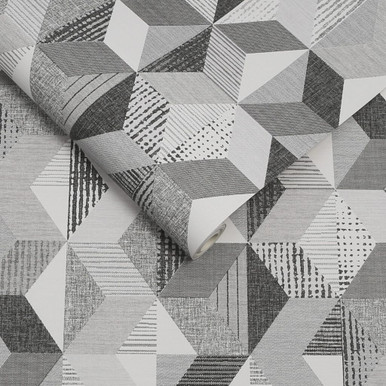 tribal geo mono wallpaper