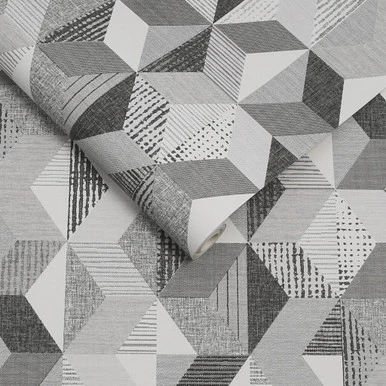 tribal geo mono wallpaper