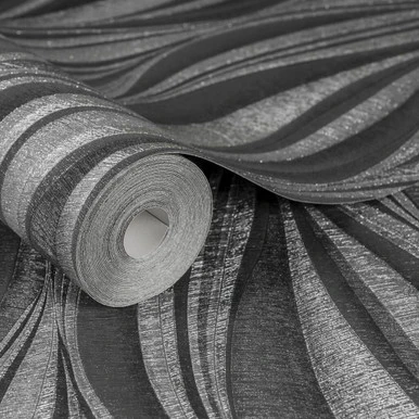 tango charcoal and silver wallpaper