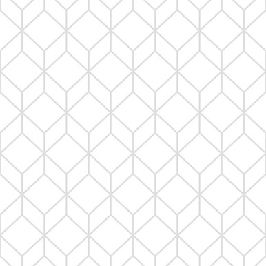 myrtle geo white & silver wallpaper