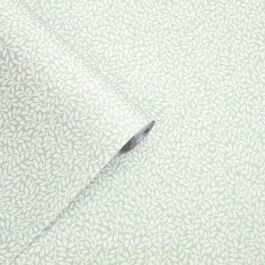 Laura Ashley Little Vines Duck Egg Wallpaper