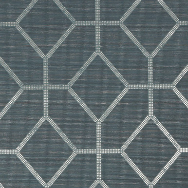 asscher geo teal wallpaper