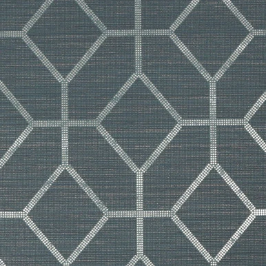 asscher geo teal wallpaper