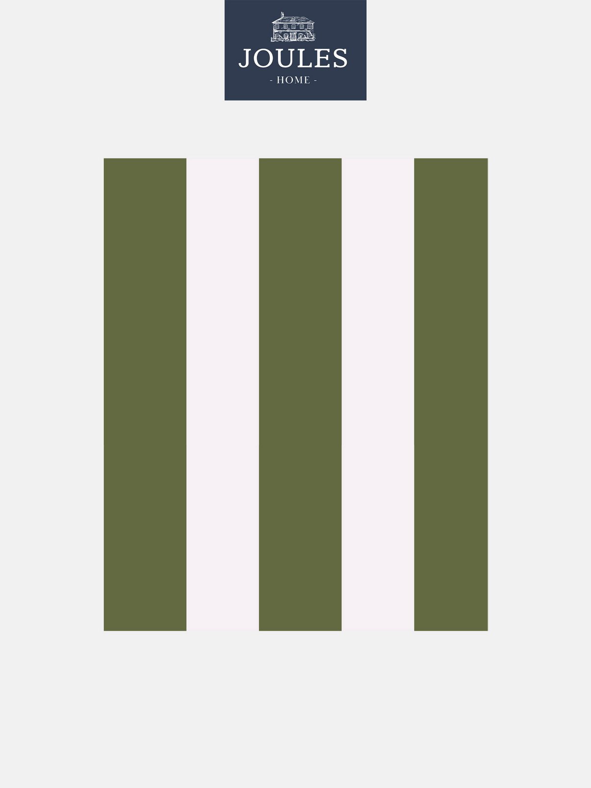 Joules Harborough Stripe Olive Green Wallpaper