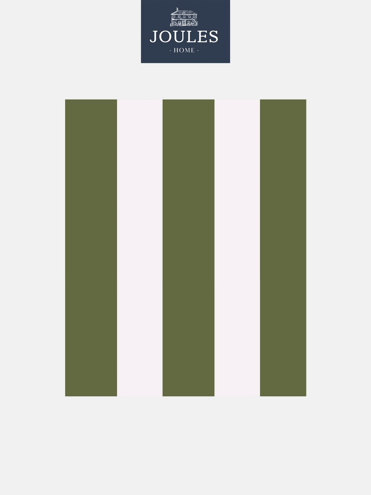 Joules Harborough Stripe Olive Green Wallpaper