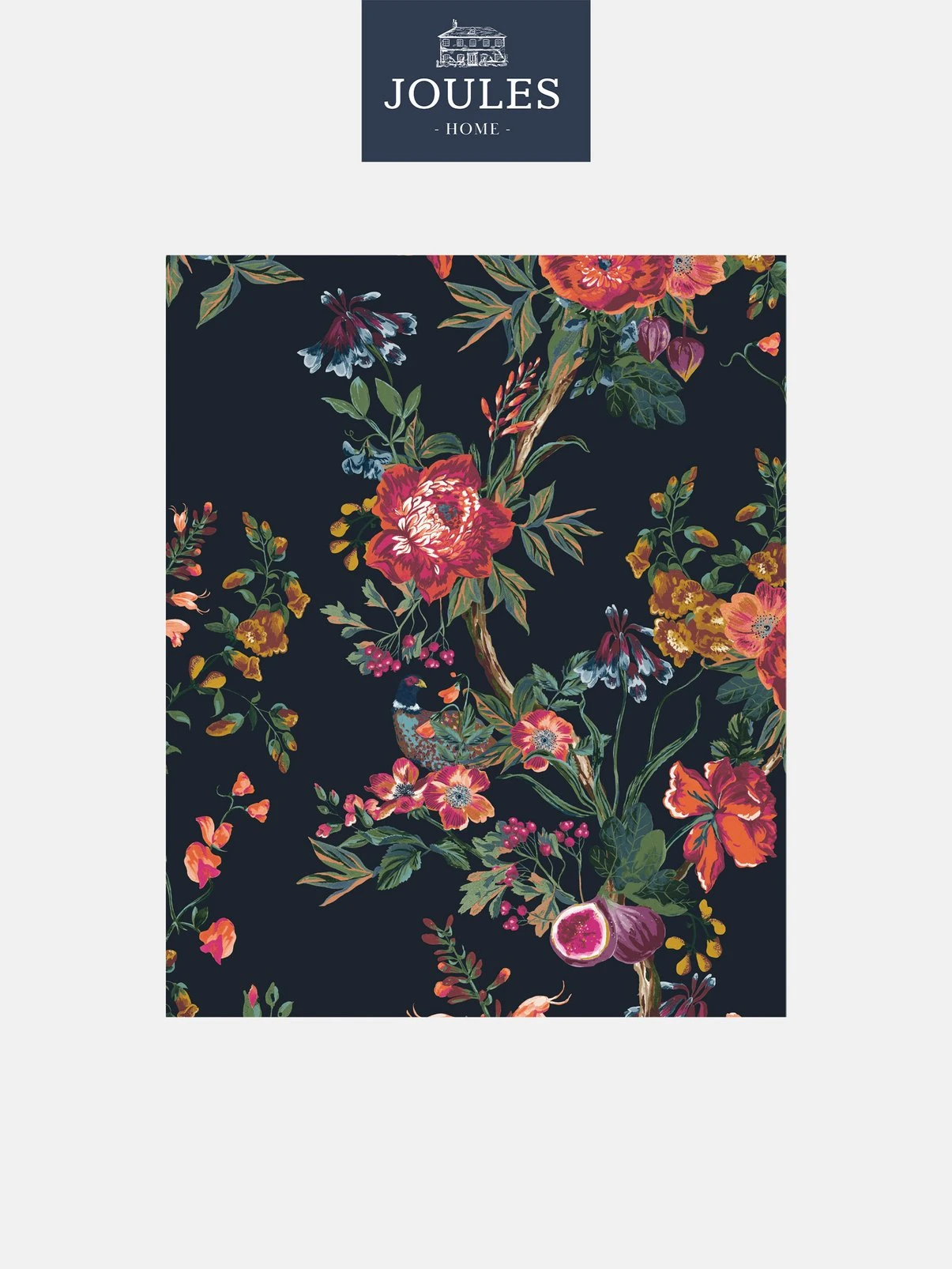 Joules Forest Chinoiserie French Navy Wallpaper