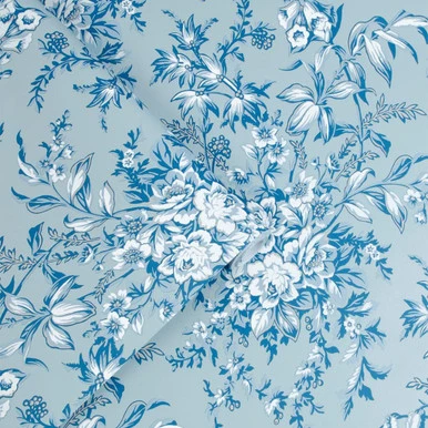 laura ashley picardie blue sky wallpaper