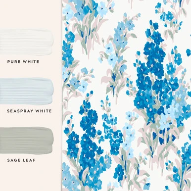 Laura Ashley Stocks Blue Sky Wallpaper