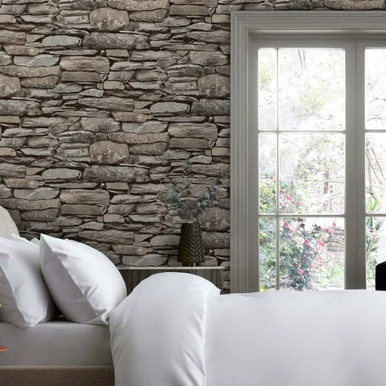 next ledgestone wall neutral wallpaper