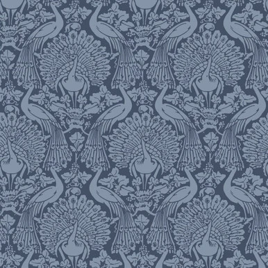 laura ashley peacock damask dusky seaspray wallpaper