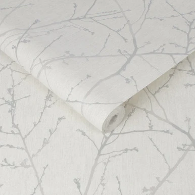 Innocence White Mica Wallpaper