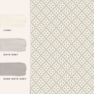 Laura Ashley Mr Jones Dove Grey Wallpaper