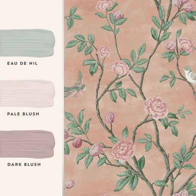Laura Ashley Eglantine Blush Wallpaper
