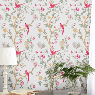 laura ashley summer palace peony wallpaper