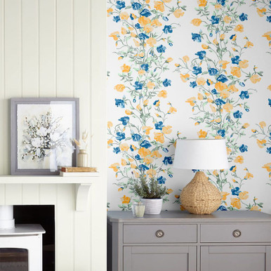 laura ashley charlotte pale gold wallpaper