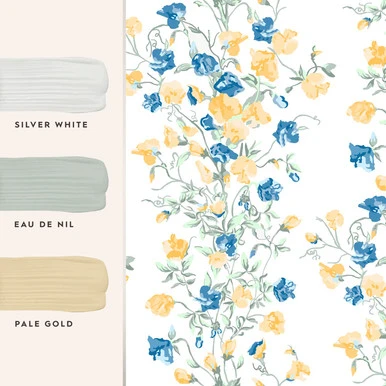 Laura Ashley Charlotte Pale Gold Wallpaper