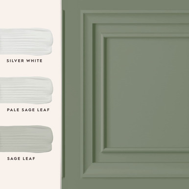 Laura Ashley Redbrook Wood Panel Sage Wallpaper