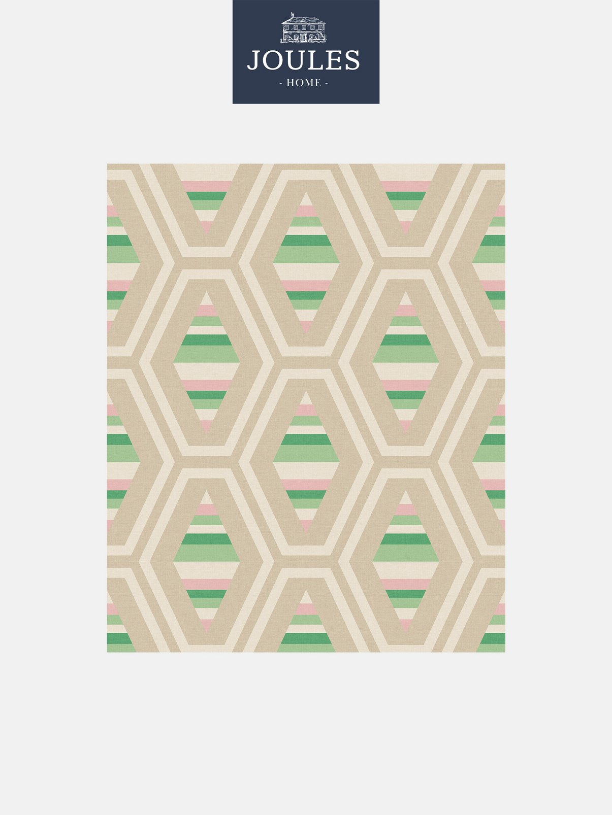 Joules Hallaton Kilim Garden Greens Wallpaper