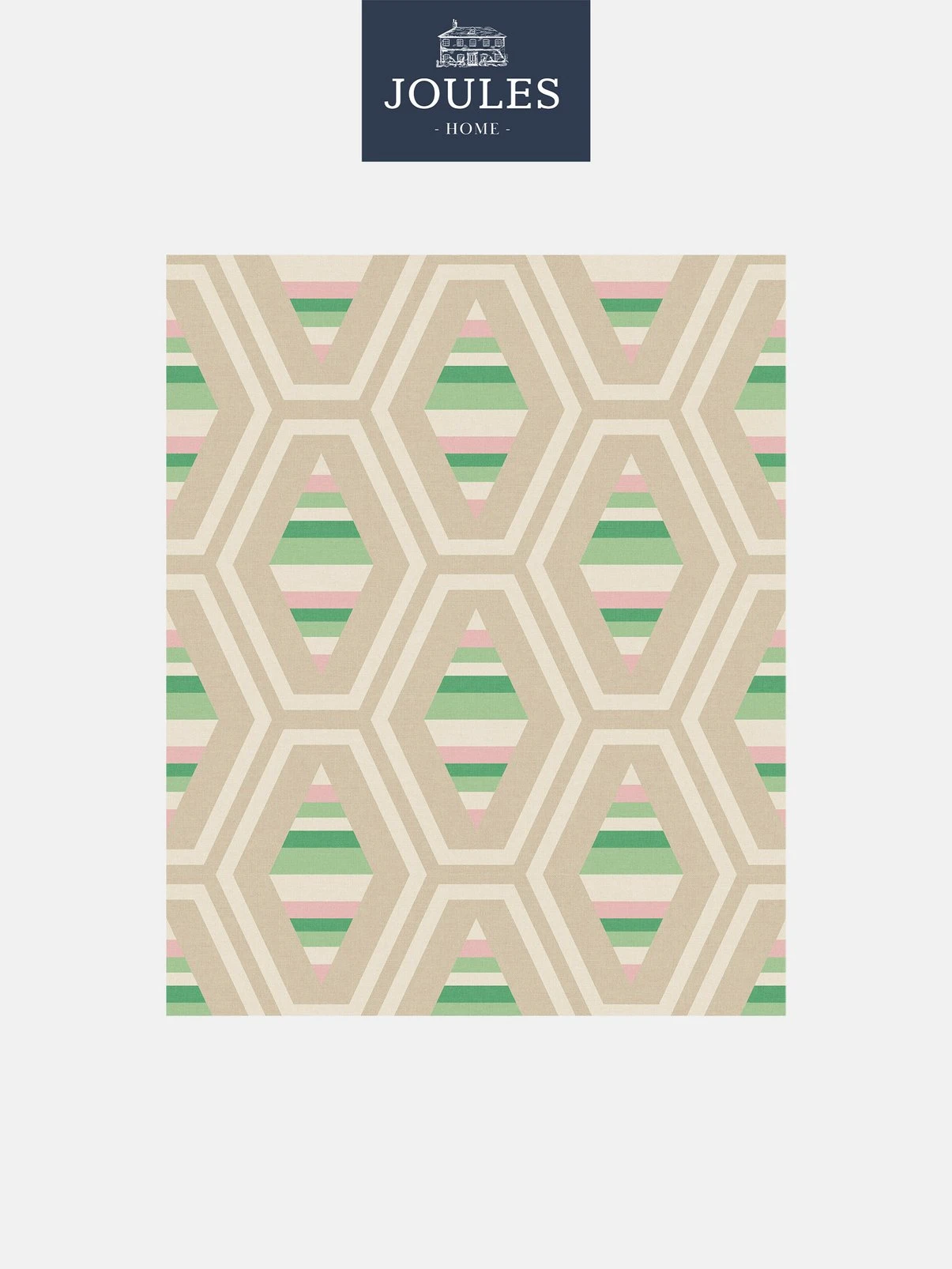Joules Hallaton Kilim Garden Greens Wallpaper