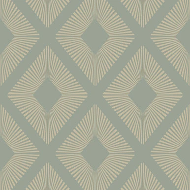 Next Deco Triangle Sage Wallpaper
