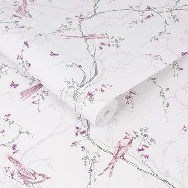 songbird lilac wallpaper