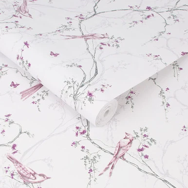 songbird lilac wallpaper
