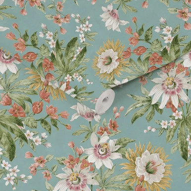 martha duck egg wallpaper