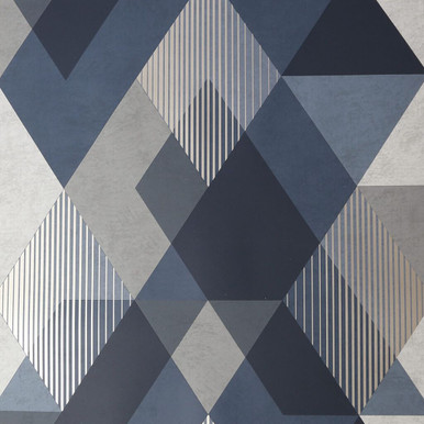 decadence diamond navy wallpaper