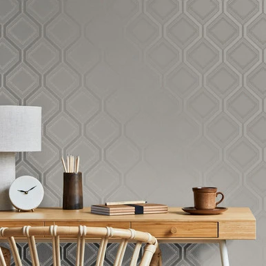 Savile Row Taupe Wallpaper