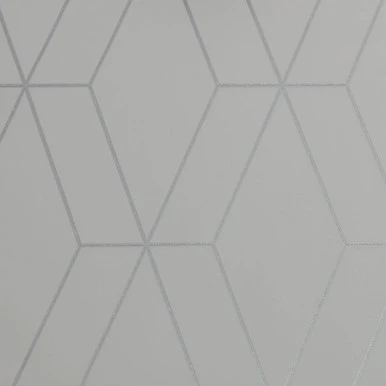 diamond geo grey silver wallpaper