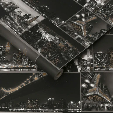 city at night black wallpaper