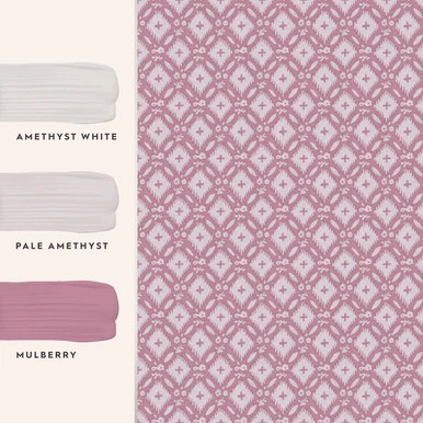 Laura Ashley Whitebrook Mulberry Purple Wallpaper