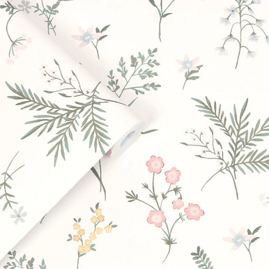 laura ashley crosswell coral pink wallpaper
