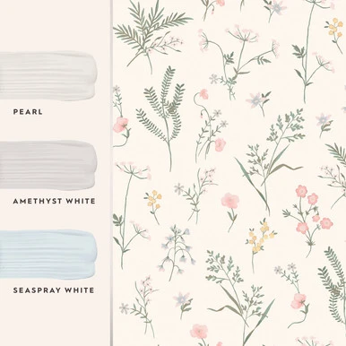 Laura Ashley Crosswell Coral Pink Wallpaper