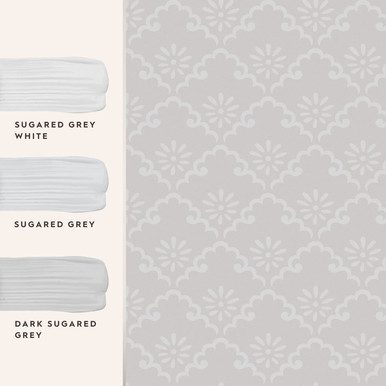 Laura Ashley Coralie Sugared Grey Wallpaper
