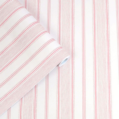 laura ashley heacham stripe blush wallpaper