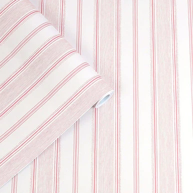 laura ashley heacham stripe blush wallpaper